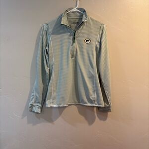 Vinyard Vines Sankaty Green Bay Packers Quarter-Zip Pullover